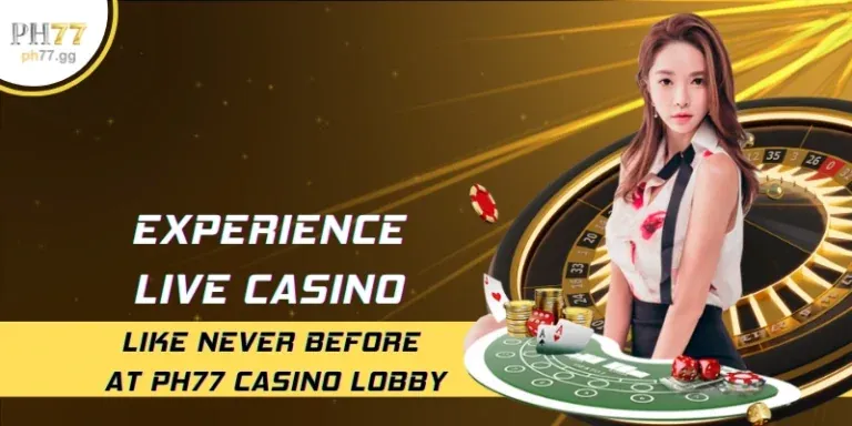 Giao diện sảnh casino trực tiếp của 777king99 khuyến mãi, hiển thị các bàn chơi đa dạng